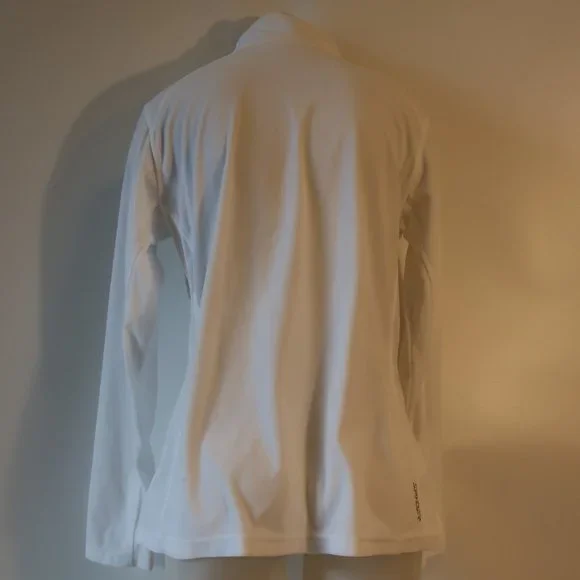 Womens Spyder White 1/4 Zip Fleece Pullover Jacket 16 * - Picture 9 of 10
